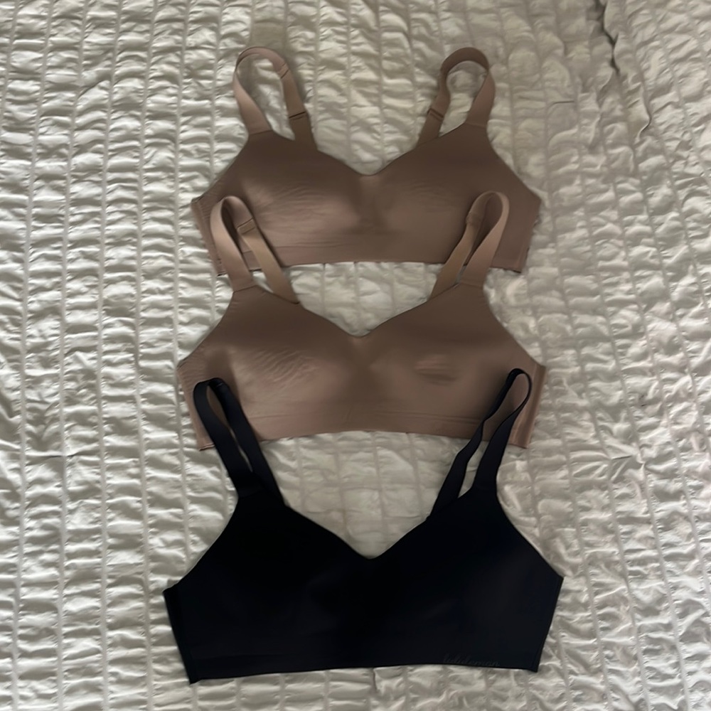 Lululemon Like Nothing Bra 3 PACK with Adjustable Straps and Band